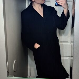 Women's Regency New York 14 Cashmere Wool Blend Coat Black